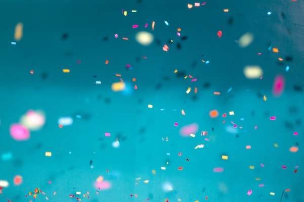 Image of confetti explosion